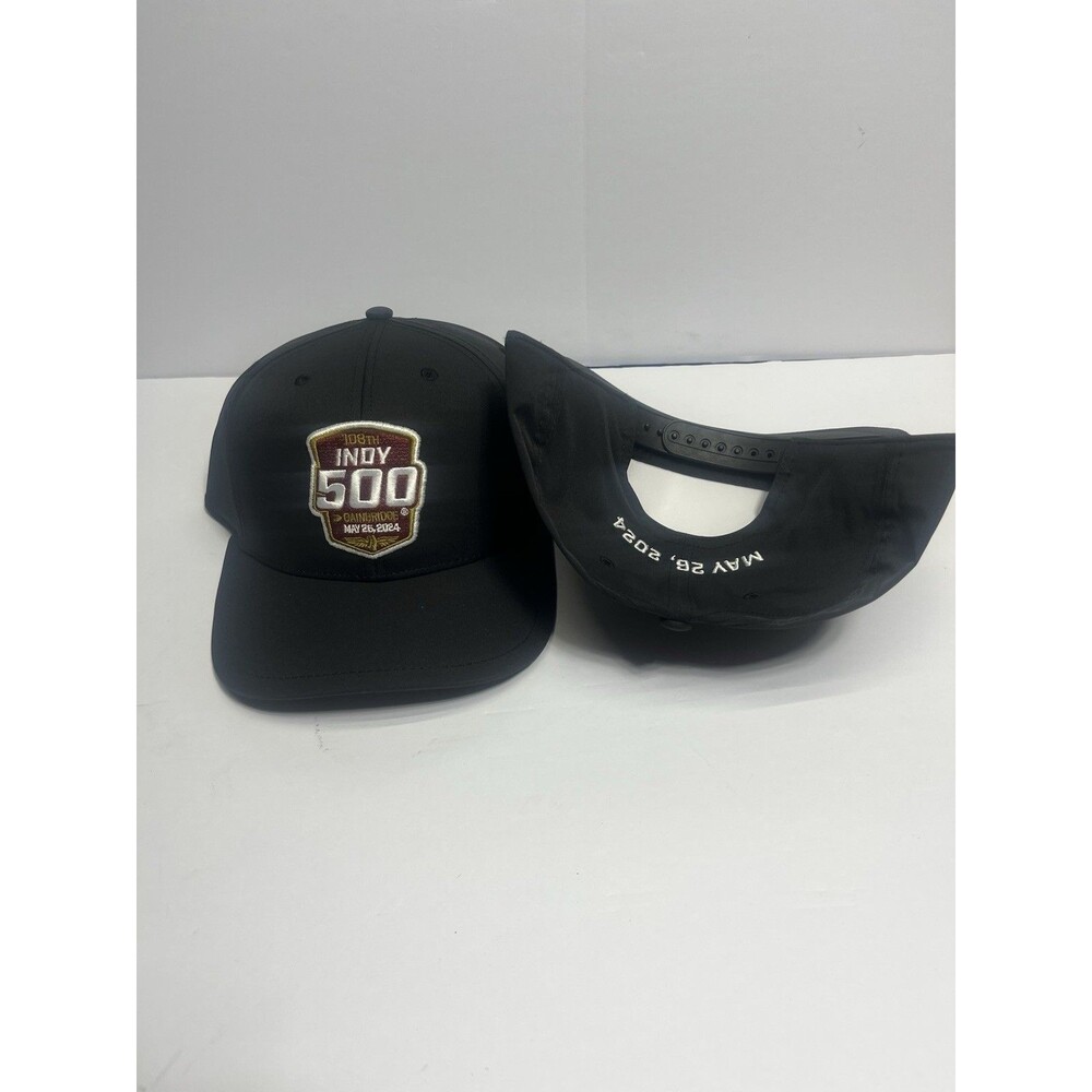 Baseball Cap 2024 Indy 500 Hat Indy Gainbridge Black Hat NEW 108th Racing